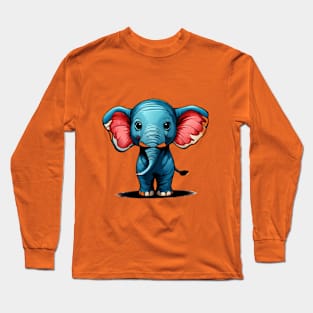 Cute Adorable Elephant Long Sleeve T-Shirt